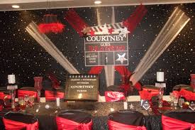The color palette is perfect for a unisex i used the free printable hollywood party party decorations from tip junkie in a black, white, red, and gold theme to decorate a gym for our relief. Hollywood Theme Birthday Party Hollywood Birthday Parties Hollywood Party Decorations Hollywood Party Theme