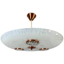 It adds elegance and drama to your dining room, living room, foyer, kitchen, or bedroom. Midcentury Modern Art Glass Flush Mount Pendant Light W Built In Spotlights For Sale At 1stdibs