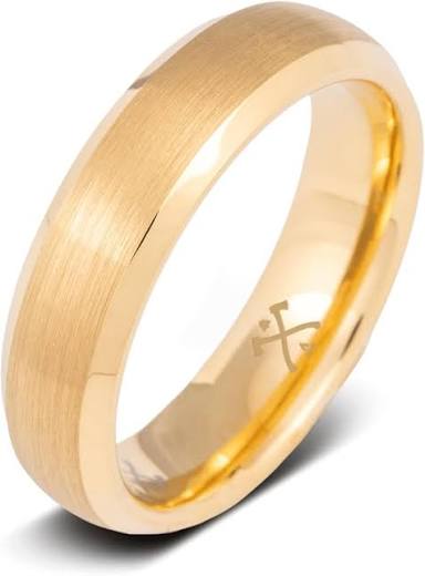 Manly Bands Gold - The CEO (6mm) - Size 5|Amazon.com