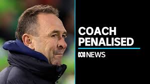 Canberra coach Ricky Stuart slugged with $25,000 fine for outburst