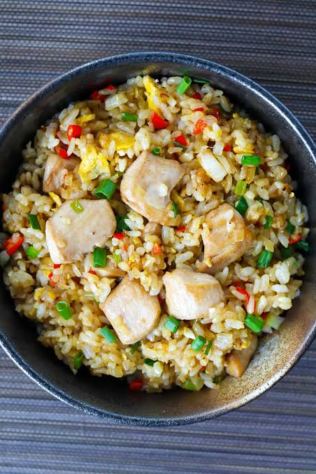 Edamame Sichuan Fried Rice (Chicken)