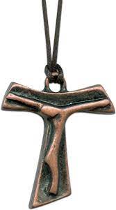 Bronze Tau Cross Pendant Cross Pendant St Francis Cross