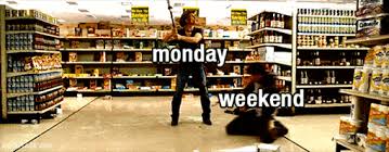 Frequent violations of this rule may result in a ban. Monday Gif Zombieland Gif Woody Harrelson Every Weekend Pass By So Fast And The Comes Monday And Hit Me Like A Baseball Bat O Zombie Movies Monday Funny Gif