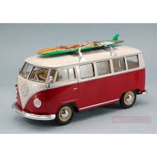 1963 vw t1 double cab for sale, found this one on craigslist, it a rare vw t1 double cab pickup truck 1963 model year has been totally restored by professional located in sturgeon bay, wisconsin. Welly We0952r Volkswagen T1 Bus 1963 W Windsurf Red Cream 1 24 Die Cast Model Auto Stradali Scala 1 24