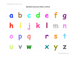 When you have learnt the sounds the letters make you are on track to speaking spanish like a nativ. Colorful Alphabet Letters From A To Z In Lower Cases Free Printable Worksheets For Kids