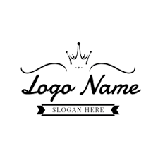 Black And White Crown Logo Black And White Crown Icon Logo Design Online Logo Design Logo Design Construction Logo Design