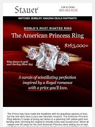 American princess is the story of an upper east side socialite whose storybook wedding plans are dramatically derailed when she violently reacts to her fiancé's affair, becomes a tabloid headline. Stauer World S Most Wanted Ring Reserve Yours Today Milled