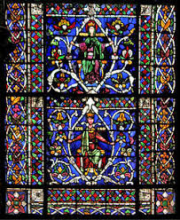 Inverted floral chaos art board print. English Gothic Stained Glass Windows Wikipedia