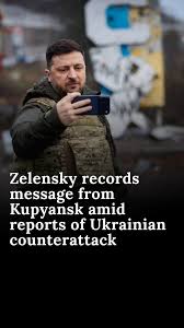 Ukrainian President Volodymyr Zelensky has recorded a video message from the embattled city of Kupyansk in the eastern Kharkiv region, despite Russia’s earlier claims that it had fully seized the ...