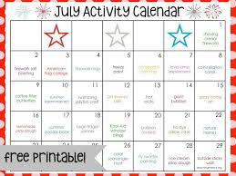 July Activity Calendar Summer Preschool Activities Activities Kids Calendar