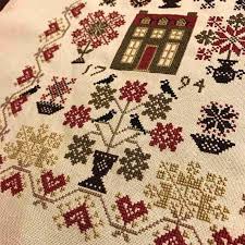 The wedding couple will treasure this guest book forever. Librarian S House Sampler Cross Stitch Pattern Pdf Digital Download Cross Stitch Sampler Patterns Scandinavian Cross Stitch Patriotic Cross Stitch