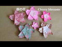 折り紙の桜の花 折り方 niceno1 origami flower cherry blossoms sakura youtube 梅 折り紙 簡単 折り紙 花 子供の折り紙