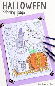 Become a member of easy peasy and fun membership and gain access to our exclusive craft templates and educational printables. Halloween Coloring Page For Kids Adults Halloween Coloring Page Halloween Coloring Pages Halloween Coloring