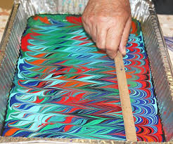 Marbling With Acrylic Paint On Fabric Clara Nartey Unlock Your Creative Potential Acrylic Paint On Fabric Fabric Painting Marbling Fabric