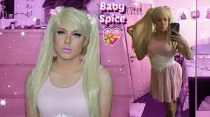 5 sissy waist training and corsets. Baby Spice Soft Pink Sissy Drag Crossdresser Transformation Spice Girls Youtube