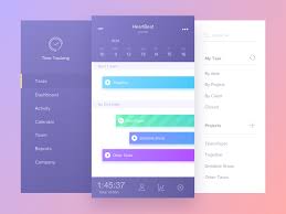 Time Tracking App By Vladimir Gruev Tracking App App Design App Interface