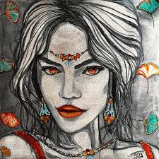 BIJOUX von Béatrice Alice LAFITTE IRIGARAY (2024): Malerei Acryl, Emaille  auf Metall