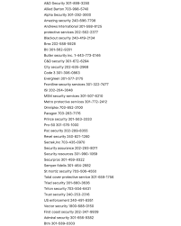 So I Recently Got A Dm From Someone Asking Me About Security Jobs So I Created A List Of Security Companies In The Dmv Area W Job Training Job Fair Get