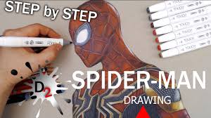 Spider Man Speed Drawing By Draw2night On Deviantart Materials in the description ! deviantart