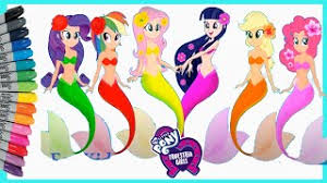 Tepat cepat, ketangkasan, daya ingat, kecerdikan. My Little Pony Equestria Girls Seapony Mermaid Coloring Pages Mewarnai Kuda Poni Duyung Youtube