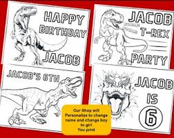 If your child loves interacting. Dino Coloring Sheet Etsy