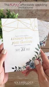 Anthology Print Affordable Custom Wedding Invitations Gold Foil Invites Diy Affordable Wedding Invitations Wedding Invitations Diy Wedding Invitations