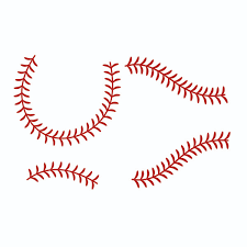 Softball Stitches Cuttable Design A softball has stitches like a baseball an it comes in two sizes. apex embroidery