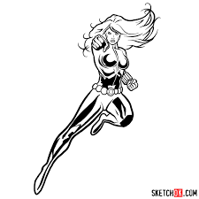 In this drawing, you will see black widow in a ready to fight stance. How To Draw Black Widow From Marvel Comics Sketchok