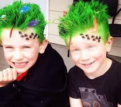{giggle} this pineapple hair cut for boys would be hysterical for halloween or a crazy hair day at school. Awesome Crazy Hair Day Ideas Anyone Can Do Boredbug