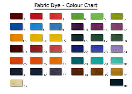 Fabric Dye Colour Chart