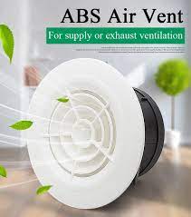 It currently comes in the house with a 6 galvanized ducting pipe about 18 long before it transitions to flex duct. 4 6 Inch Plastic Air Vent Cover Bathroom Wall And Ceiling Exhaust Ventilation Grille For Round Duct Pipe 100 150mm Vents Aliexpress
