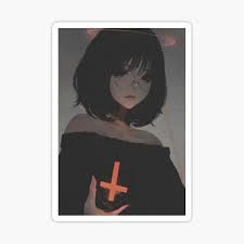 1080x1080 anime aesthetic pfp boy #animes #animelover #animefan in 2020. Asthetisches Anime Madchen Pfp Sad Japanese Anime Aesthetic Sticker Von Hbelmous Redbubble
