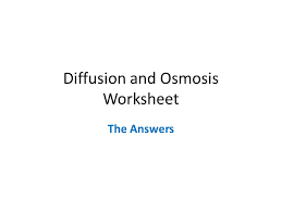 Hypertonicsolution has a greater concentration of molecules. Diffusion And Osmosis Worksheet Ppt Video Online Download