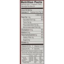 1 tub (11 ml) nutrition facts. International Delight Mini I D S Hazelnut Single Serve Non Dairy Coffee Creamer 24ct