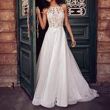 We sell gorgeous, affordable wedding dresses available in a variety of styles & sizes. Buy Lace Seeveless Halter Wedding Dress At Affordable Prices Free Shipping Real Reviews With Photos Joom
