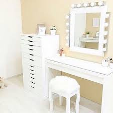 I hope you're liking my daily videos this far! Dressing Table Ikea 38 Photos White Models With Light And A Mirror For The Bedroom Tables From The Malm Series In The Interior
