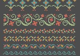 Maybe you would like to learn more about one of these? Cross Stitch Flower Border Set Kostenloser Vektor Download 149451 Cannypic