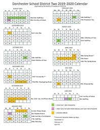 Dorchester County School District 2 Calendar Calendar Board Dorchester School District