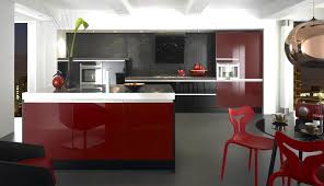 black and red modern kitchen hawk haven