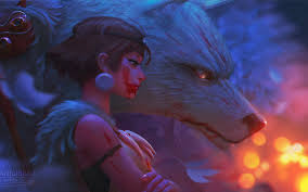 Find the best free stock images about wolf wallpaper. Princess Mononoke With Wolf Wallpaper Photo 1000 Wallpaper To Free Stock Photos