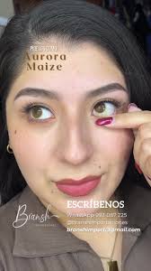 Lentes Miel Caramelo Perfectos de Aurora Maize