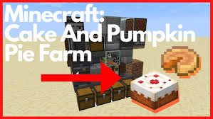 Pumpkin pie has no known uses in crafting. Minecraft Compact Cake And Pumpkin Pie Farm 1 16 5 Farms In One Youtube