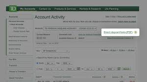 Let me tell you about td and how screwed i am because the mobile app isn't smart enough to know what a post dated check is. How To Access The Direct Deposit Form On Easyweb