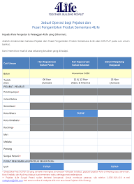Berikut tarikh cuti persekutuan dan negeri ataupun jadual hari kelepasan am bagi tahun 2020. Updated Operating Schedule For November 2020