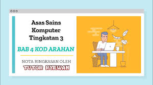 .tingkatan 3 buku teks sains tahun 5 sains tingkatan 3 bahasa melayu tingkatan 1 pdf kssm buku aktiviti tahun 2 sains buku tahun 5 buku teks matematik kssr tahun 3 sejarah tingkatan dua addmath tingkatan 4 geography tingkatan 1 tingkatan 1. Nota Ringkasan Asas Sains Komputer Tingkatan 3 Bab 4 Kod Arahan Youtube