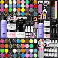 Buy Morovan Acrylic Nail Kit Liquid Monomer Set Glitter Powder And Carving Powder Set Complete Practice Hand Nail Kits With Everything Professional Kit For French Acrylic Nail Tips Beginners Online In