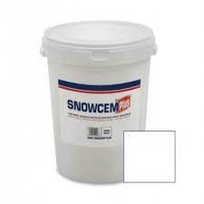 snowcem exterior masonry paint 25kg tub super white by