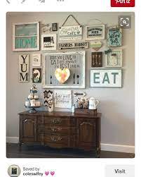I Had A Family Friend Encourage Me To Post My Kitchen Gallery Wall And Share It On Pinterest Wh Kitchen Gallery Wall Wall Decor Living Room Room Wall Decor