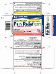 Junior Strength Pain Relief Information Side Effects