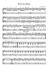 Sheet Music Score Piano Dream Theater Wait For Sleep Performing Arts Entertainment
